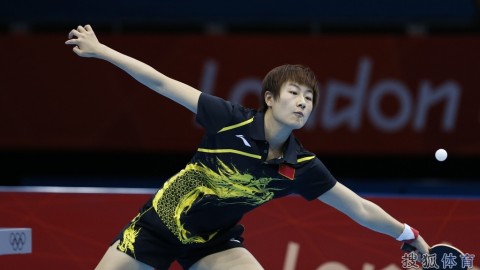 伦敦奥运会丁宁4-0横扫福原爱晋级四强